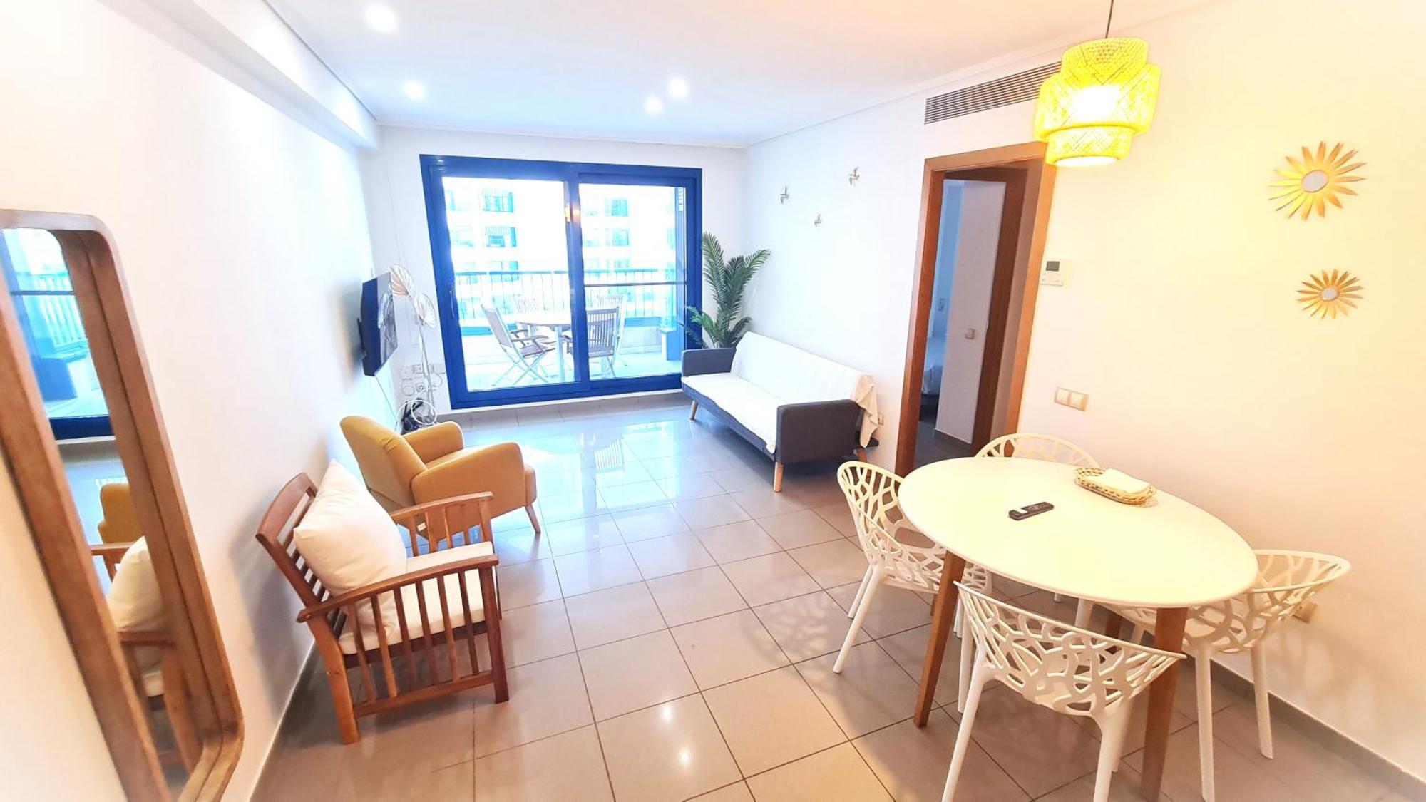 Beach Valencia Luxury D15-9 Apartment With Terrace And Sea Views With Two Rooms Екстер'єр фото
